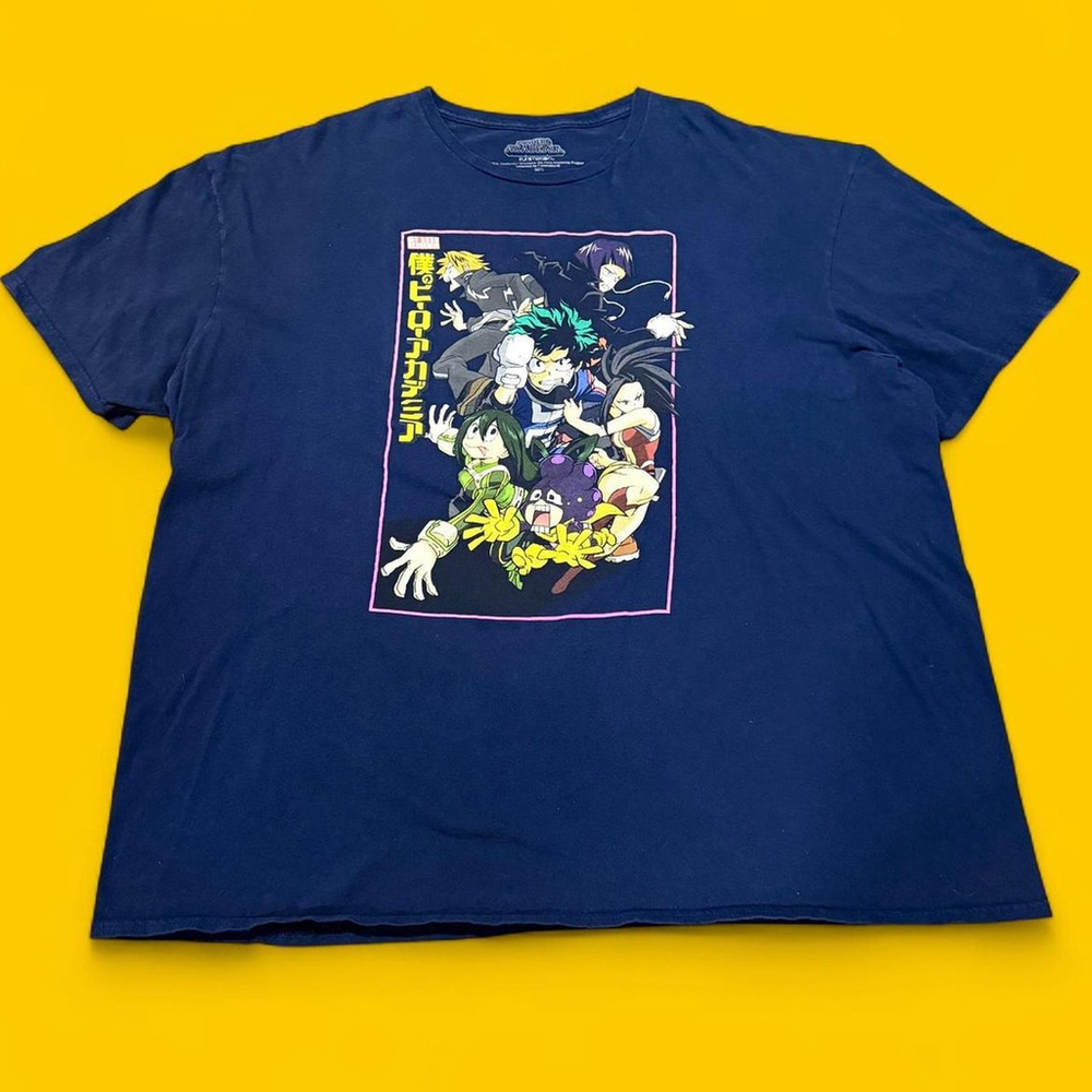 My Hero Academia Funimation Anime Graphic T-Shirt Men’s 3XL Navy Deku Class 1-A